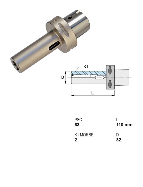Picture of Canela Tool 18.215.063.02 C6 Morse Taper 2